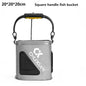 Outdoor fishing bucket foldable