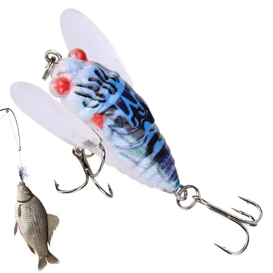 Fishing Lure Bionic Cicada Realistic Tackle With Sound Artificial Floating Hard Bait
