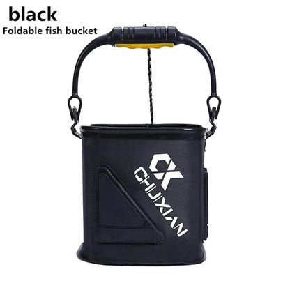 Outdoor fishing bucket foldable